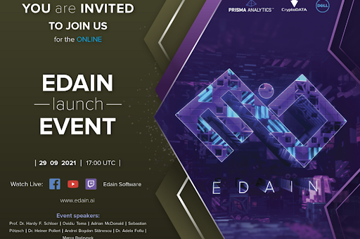 The EAI launch event will be streamed on the Edain website