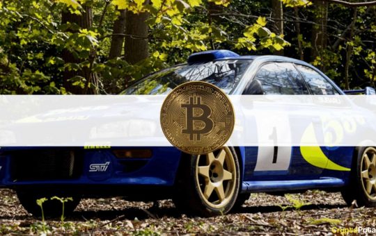 Colin McRae's Subaru Got Sold for $360,000 Worth of Bitcoin