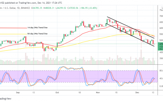 Bitcoin (BTC/USD) Price Downsizes, Averaging $45,000