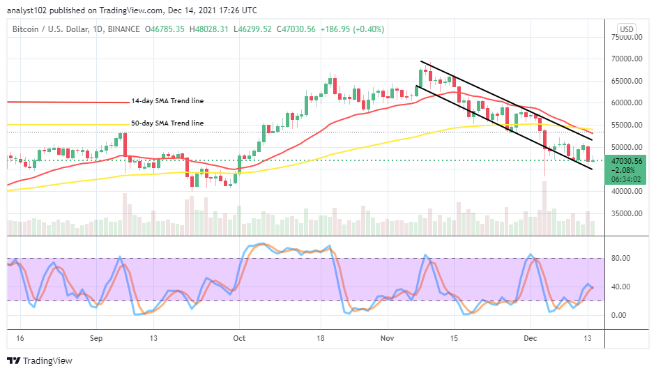 Bitcoin (BTC/USD) Price Downsizes, Averaging $45,000