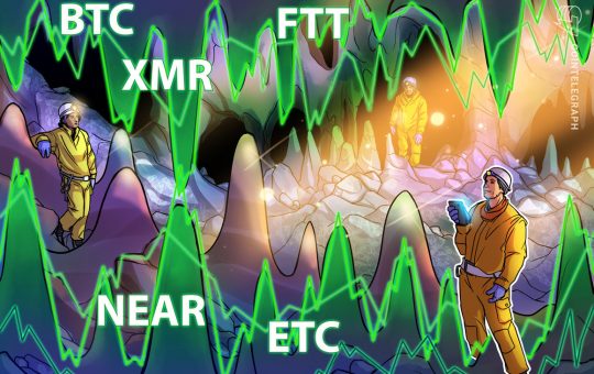 Top 5 cryptocurrencies to watch this week: BTC, NEAR, FTT, ETC, XMR