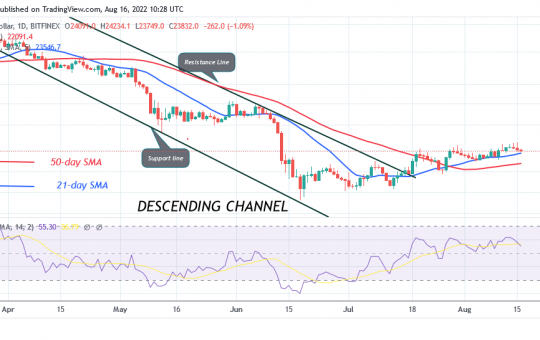 Bitcoin Price Prediction for Today August 16: BTC Price Retraces above $23.6K Support