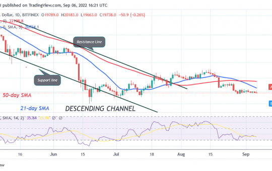 Bitcoin Price Prediction for Today September 6: BTC Price Loses Crucial Support as It Declines to $18.8K