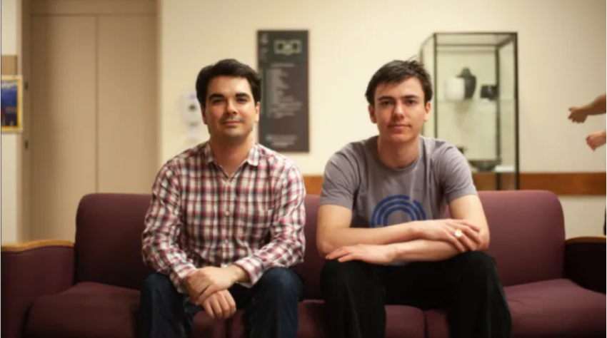 Dan Elitzer and Jeremy Rubin rolled out the MIT Bitcoin Project in 2014. Picture from CNBC