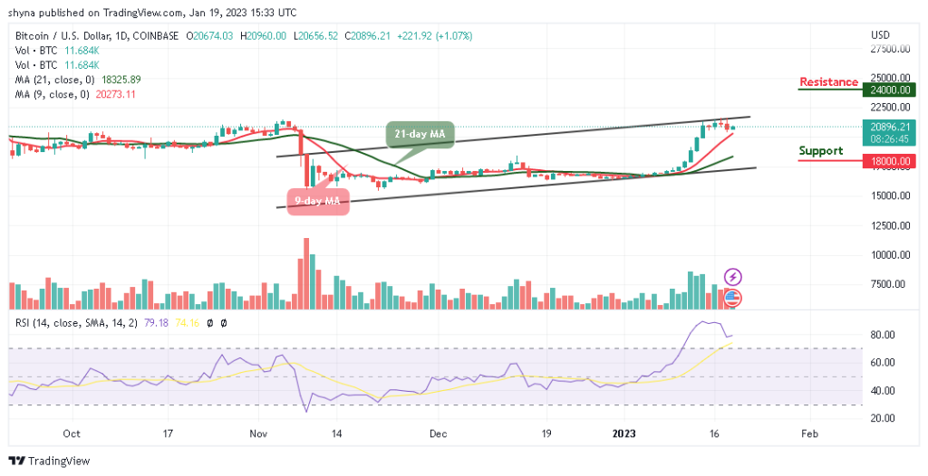 Bitcoin Price Prediction for Today, January 19, BTC/USD Trades Above $20,800