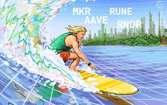 Bitcoin price holds $26K as MKR, AAVE, RUNE and RNDR flash bullish signals