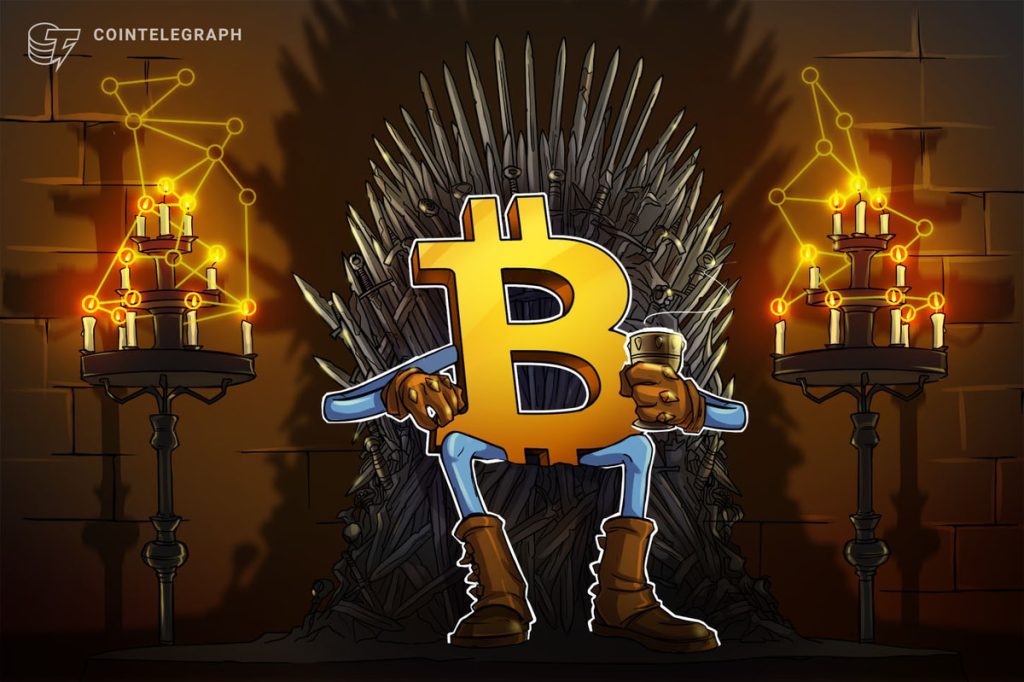 Bitcoin dominance threatens ‘likely top’ despite BTC price eyeing $45K