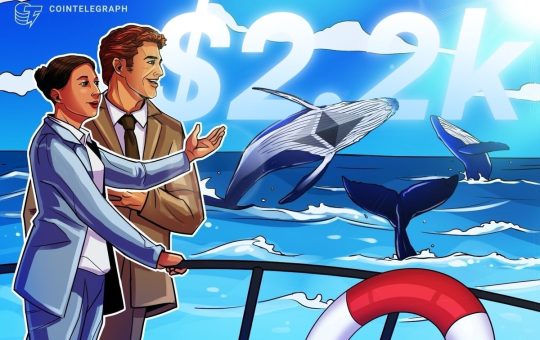 ETH may reclaim $2.2K "macro range" amid growing whale accumulation