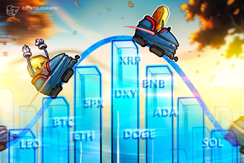 Price analysis 4/7: SPX, DXY, BTC, ETH, XRP, BNB, SOL, DOGE, ADA, LEO