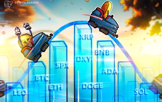 Price analysis 4/7: SPX, DXY, BTC, ETH, XRP, BNB, SOL, DOGE, ADA, LEO