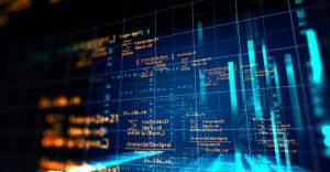 Image of a blockchain coding concept