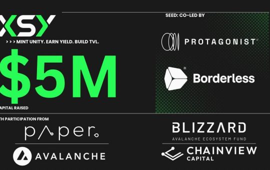 XSY Launches Digital Synthetic Dollar Unity ($UTY) on Avalanche Blockchain, Raises $5 Million in Funding to Advance DeFi Infrastructure