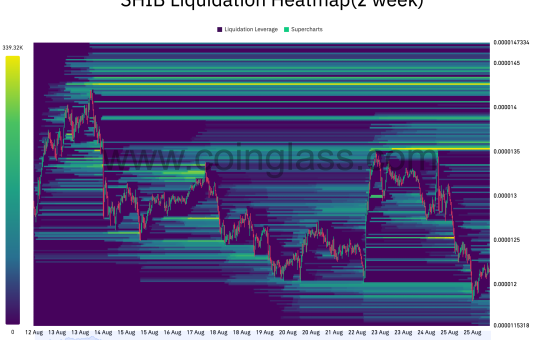 SHIB Liquidation Heatmap.
