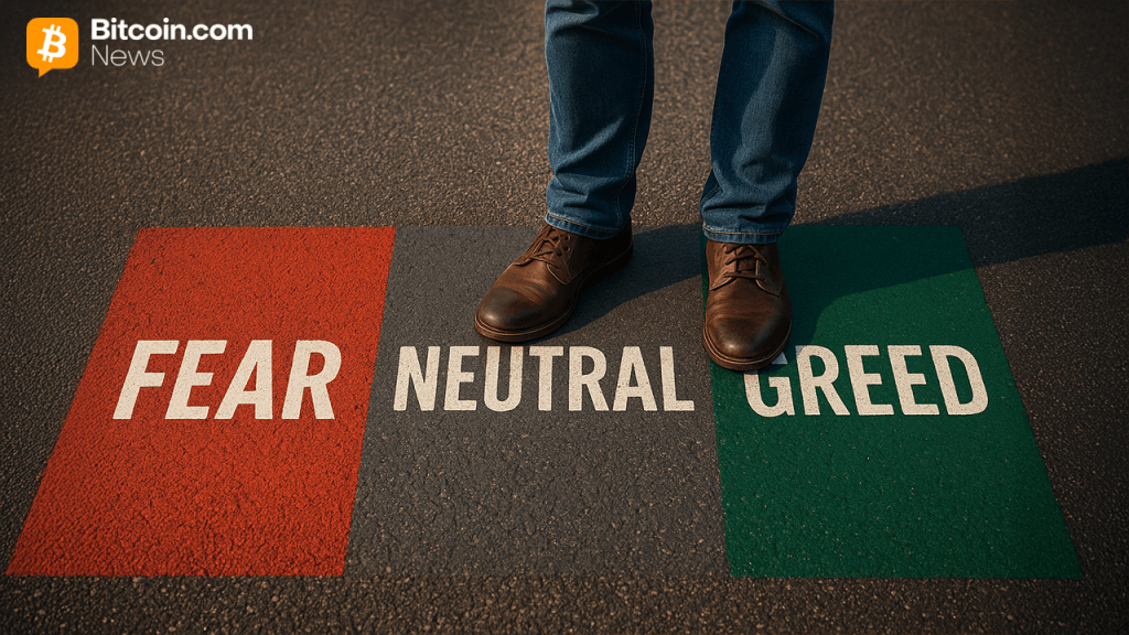 From Fear to FOMO: Crypto’s Market Mood Ring Flashes Near ‘Greed’