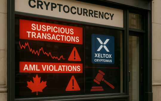Crypto firm Xeltox fined record C$177M by Canadian AML regulator