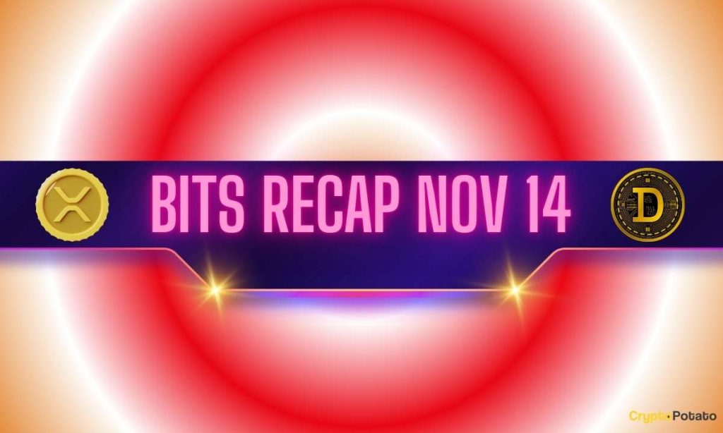 Ripple (XRP) Price Turmoil, Dogecoin (DOGE) Whales Wake up, and More: Bits Recap Nov 14