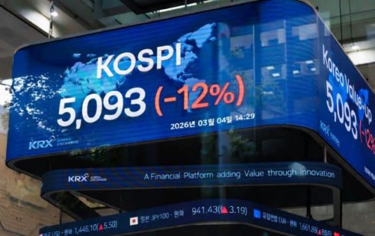 Korean stock market plunges 12% in historic one-day crash